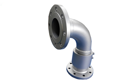 High pressure water rotary joint with 90 degree flange connection