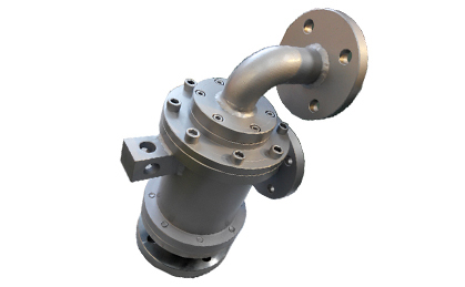 Rotary joint for steam heat conducting oil